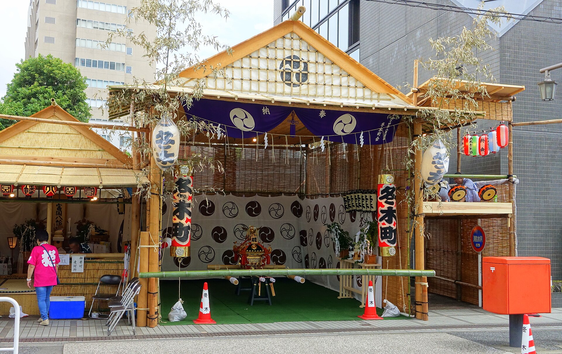 Participants during the Fukagawa Festival in Tokyo
