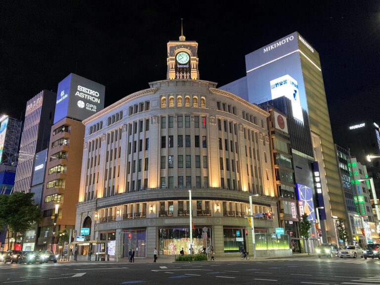 Ginza neighborhood history