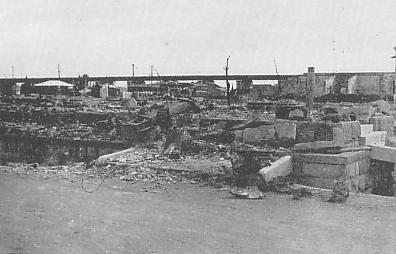 Ruins of Honjo Ward Office after the 1923 Great Kanto Earthquake in Tokyo