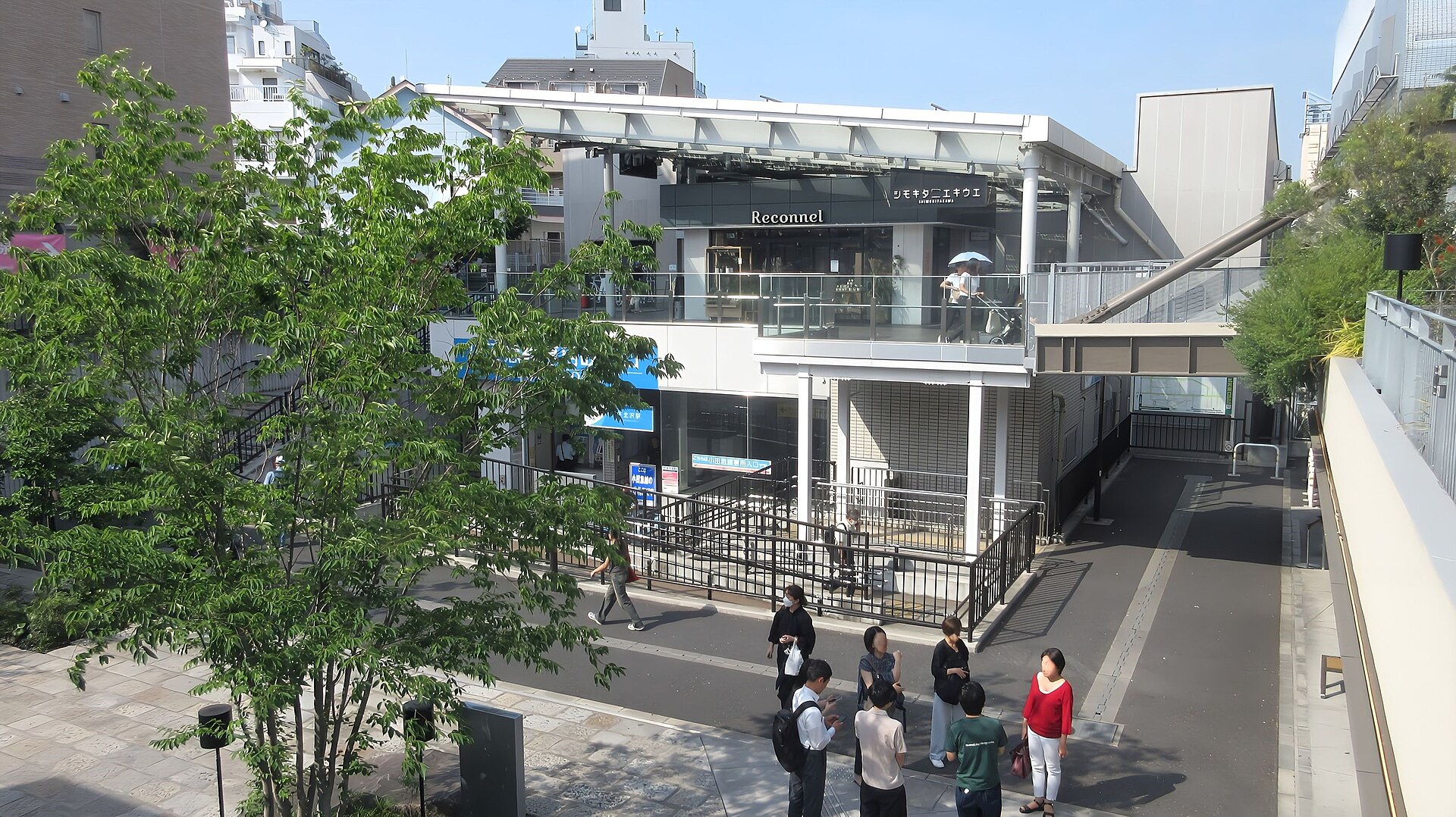 Southwest exit of Shimokitazawa Station after the Odakyu line was moved underground