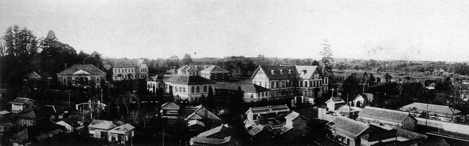 Waseda University campus around 1902