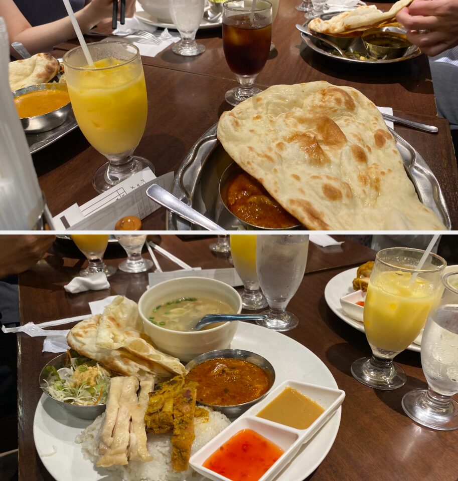 日本銀行本店見学前のインド料理ランチ会
