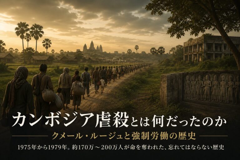 カンボジア虐殺とは何だったのか|クメール・ルージュと強制労働の歴史