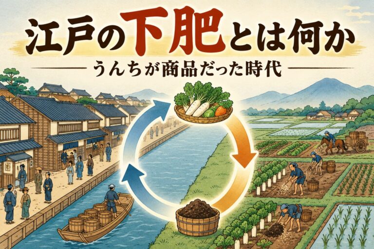 江戸の下肥とは何か|うんちが商品だった時代の都市と農村