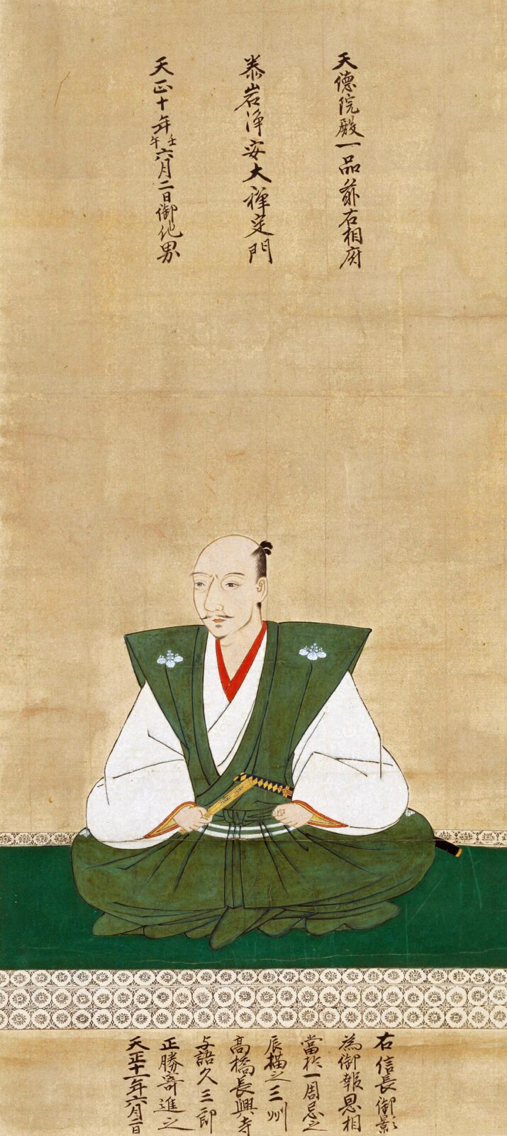 1583年に描かれた織田信長像