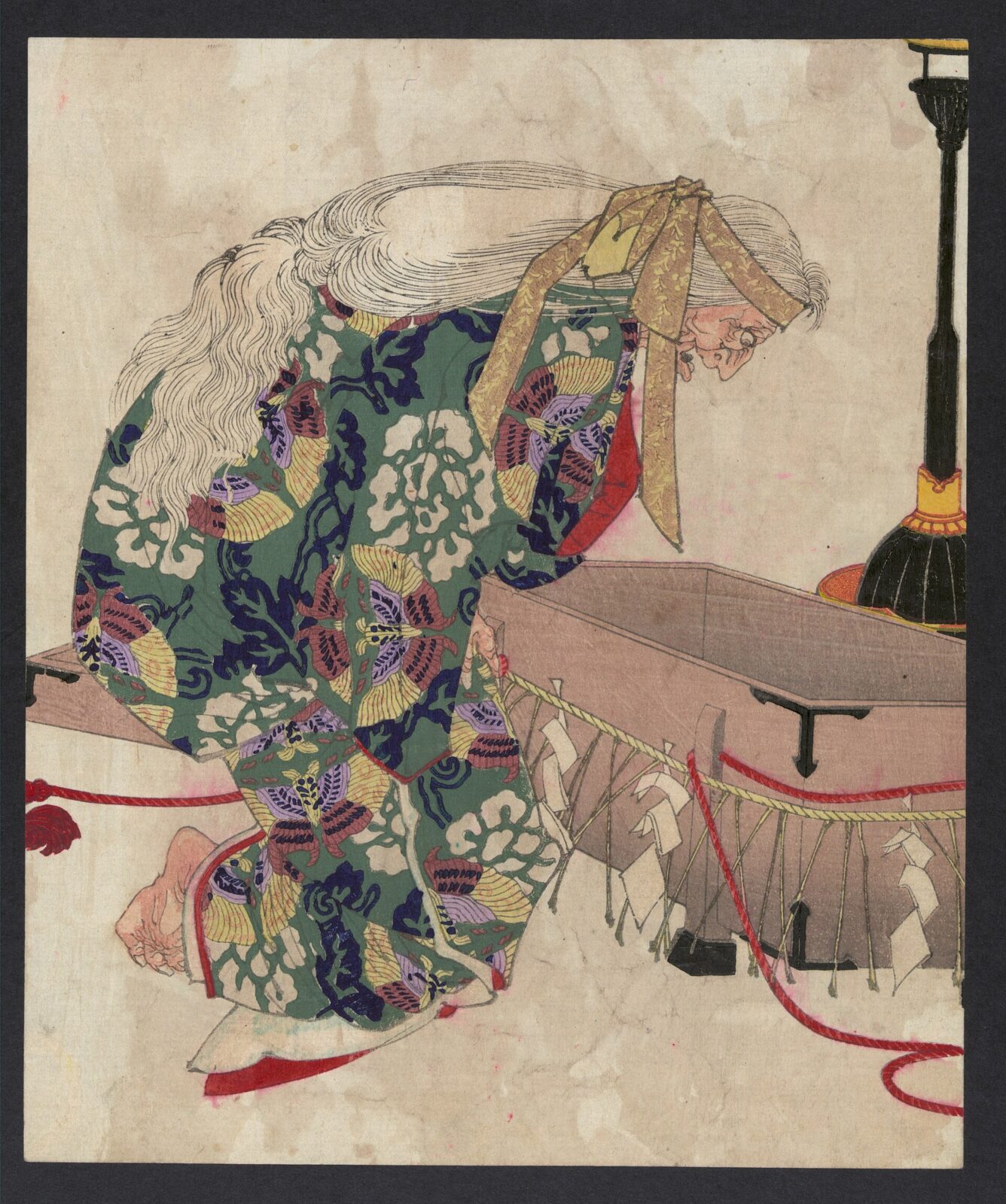 渡辺綱と茨木童子の対決を描いた月岡芳年の浮世絵
