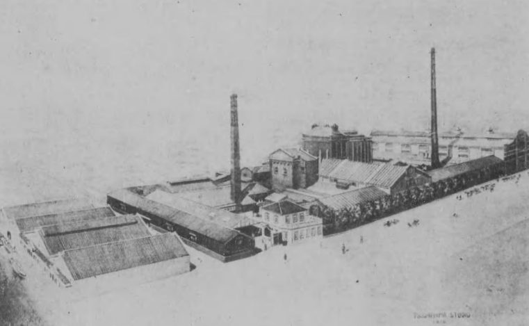 1921年刊行資料に掲載された神谷酒造株式会社の外観