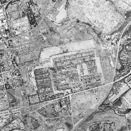 桐ケ丘一丁目と二丁目付近の1945年から1950年の空中写真