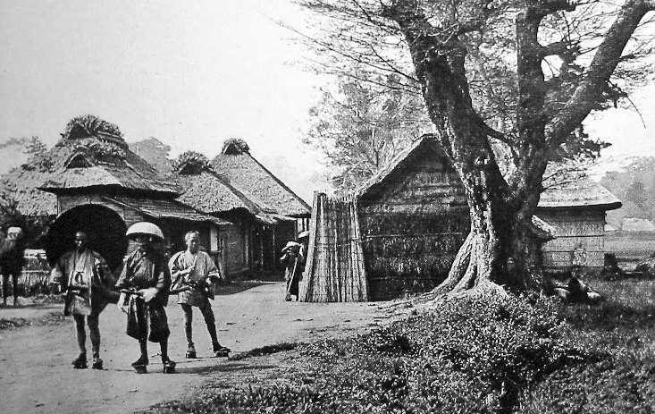 1862年当時の生麦村入口を写した古写真