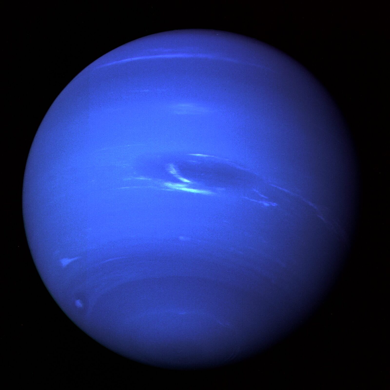 1989年にボイジャー2号が撮影した海王星