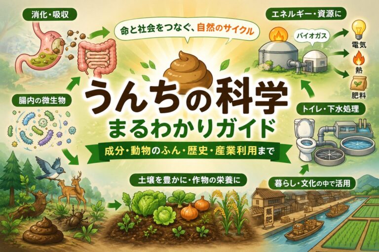 うんちの科学まるわかりガイド|成分・動物のふん・歴史・産業利用まで