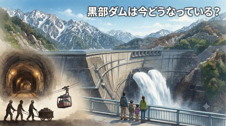 プロジェクトXで描かれた黒部ダムは今どうなっている?黒四ダム建設の歴史と現在の見学ポイント