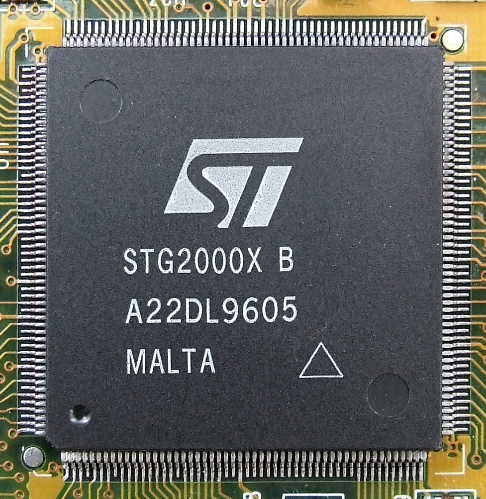 NVIDIA初の製品NV1に使われたSGS-Thomson STG2000グラフィックスチップ