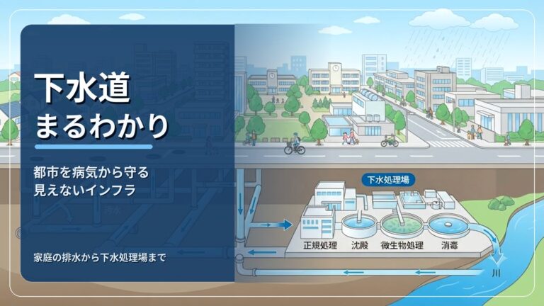 下水道まるわかりガイド|都市を病気から守る見えないインフラ