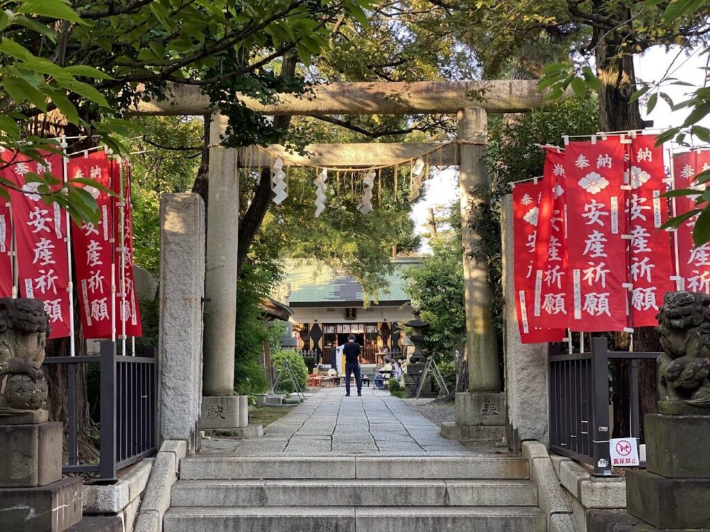 下神明天祖神社入口