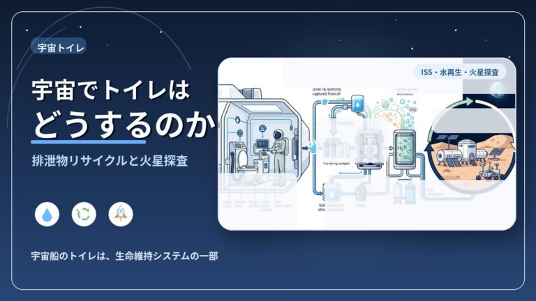宇宙でトイレはどうするのか|排泄物リサイクルと火星探査の科学