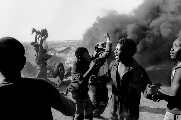 1980年代の南アフリカで行われた反アパルトヘイト抗議運動