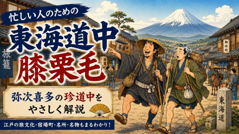 忙しい人のための『東海道中膝栗毛』|読んだ気になれる弥次喜多道中要約