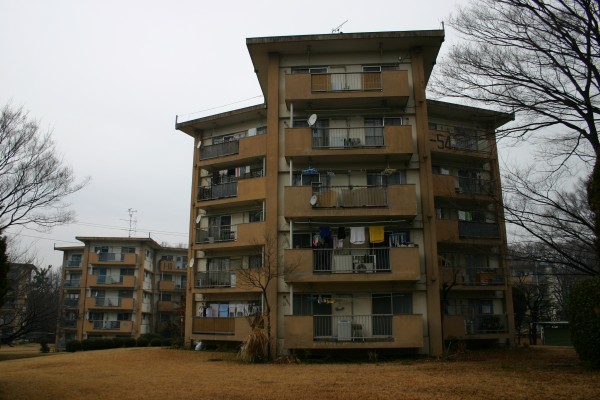 常盤平団地に残るY字型平面のスターハウス