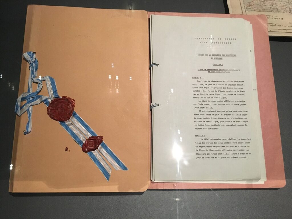 1954年7月20日のベトナム停戦に関するジュネーブ協定原文書