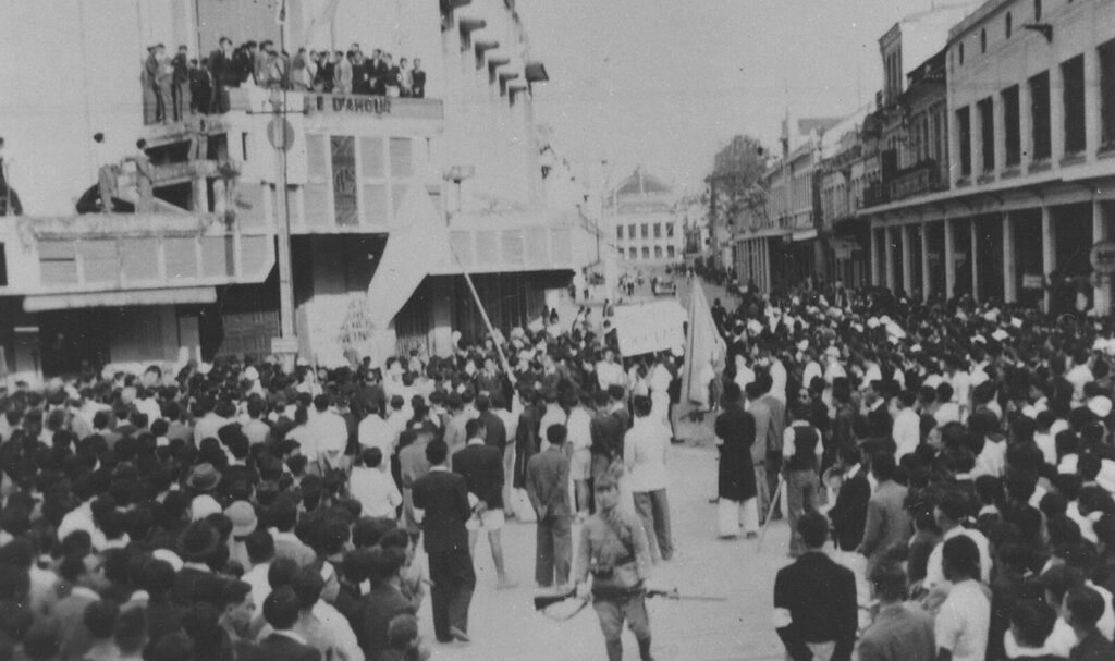 1945年3月以後のハノイで開かれた親日政治集会