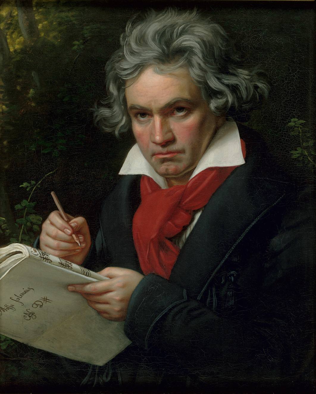 1820年に描かれたルートヴィヒ・ヴァン・ベートーヴェンの肖像