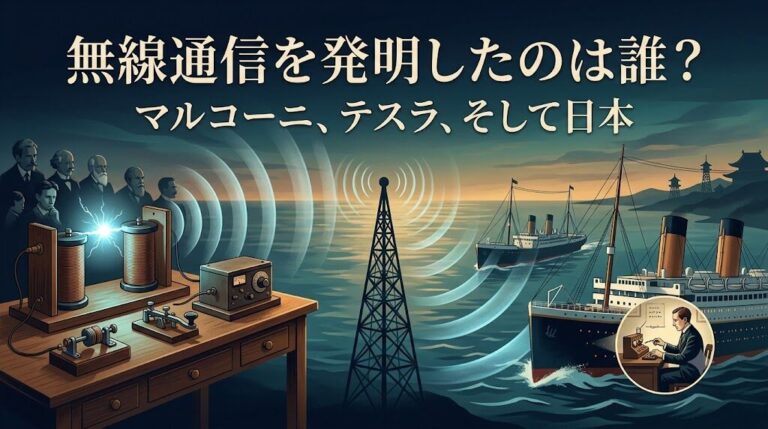 無線通信を発明したのは誰?マルコーニとテスラ、ロッジ、ポポフから日本の無線史まで