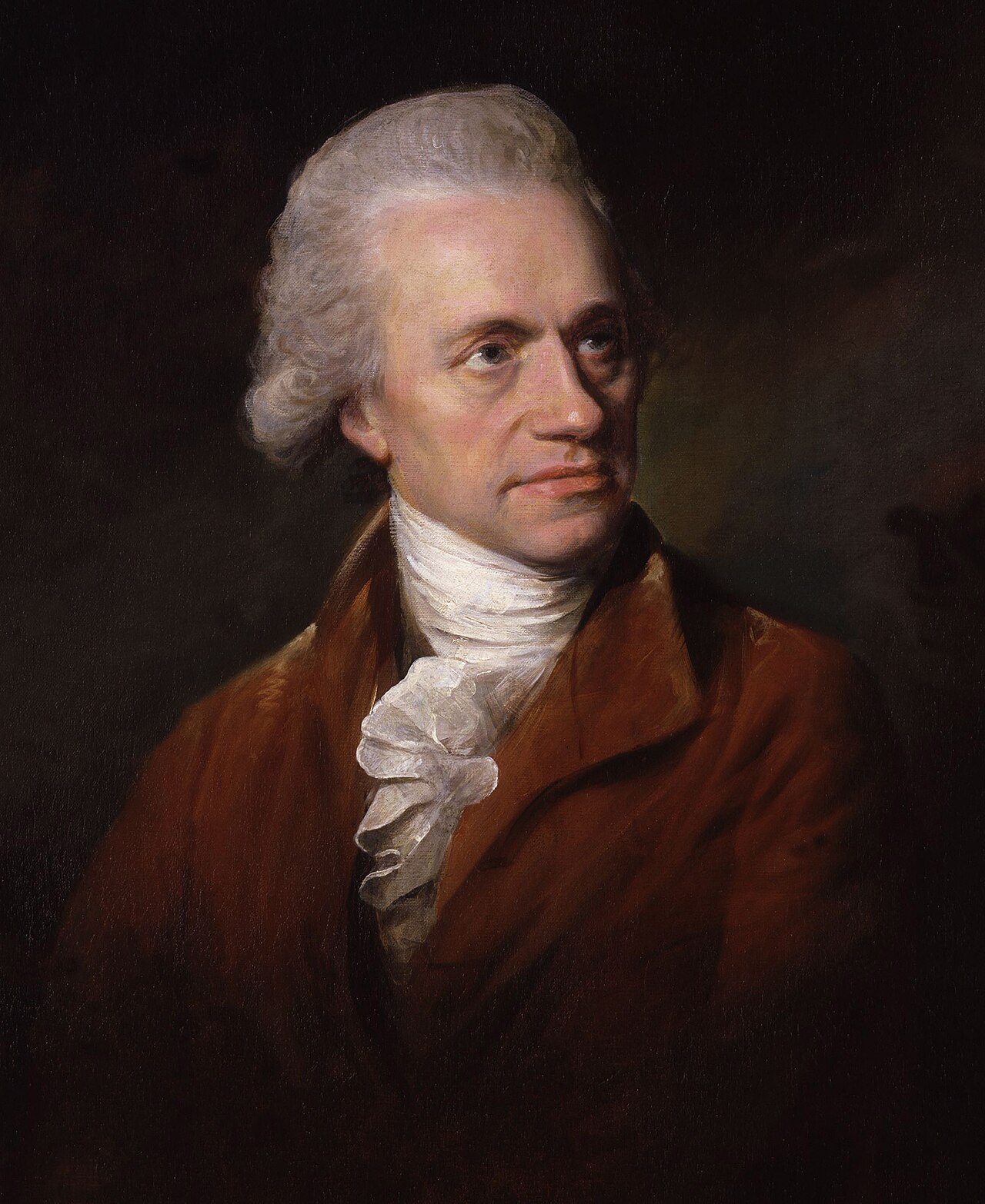 1781年に天王星を発見した天文学者ウィリアム・ハーシェルの肖像