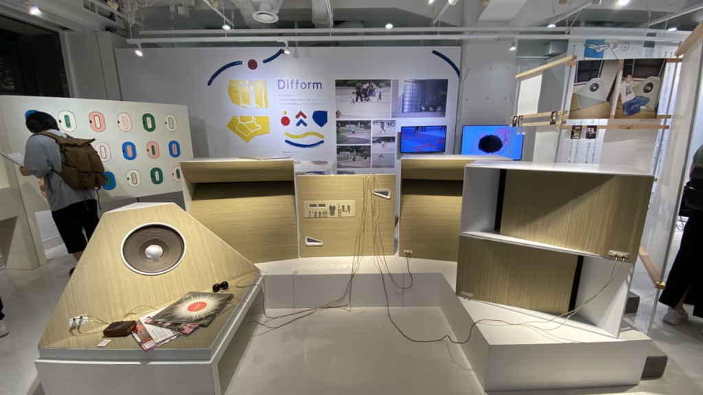 GOOD DESIGN MARUNOUCHIの立体作品と体験展示