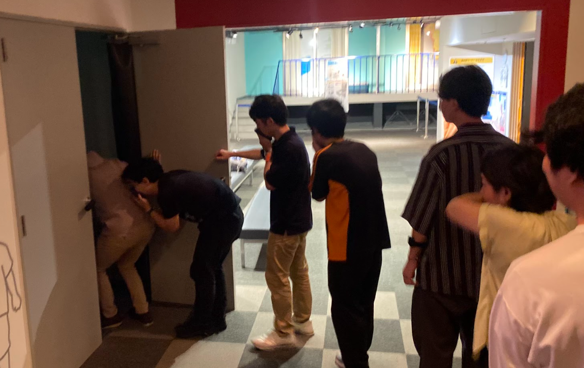 本所防災館の煙体験コーナー