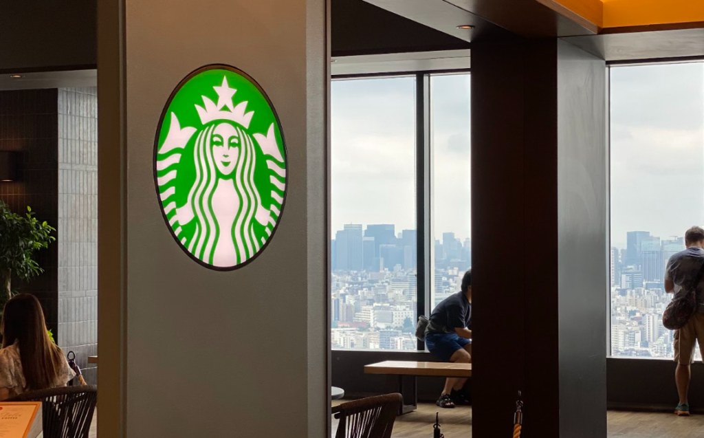 東京スカイツリータウン イーストタワー30階のスターバックスと眺望