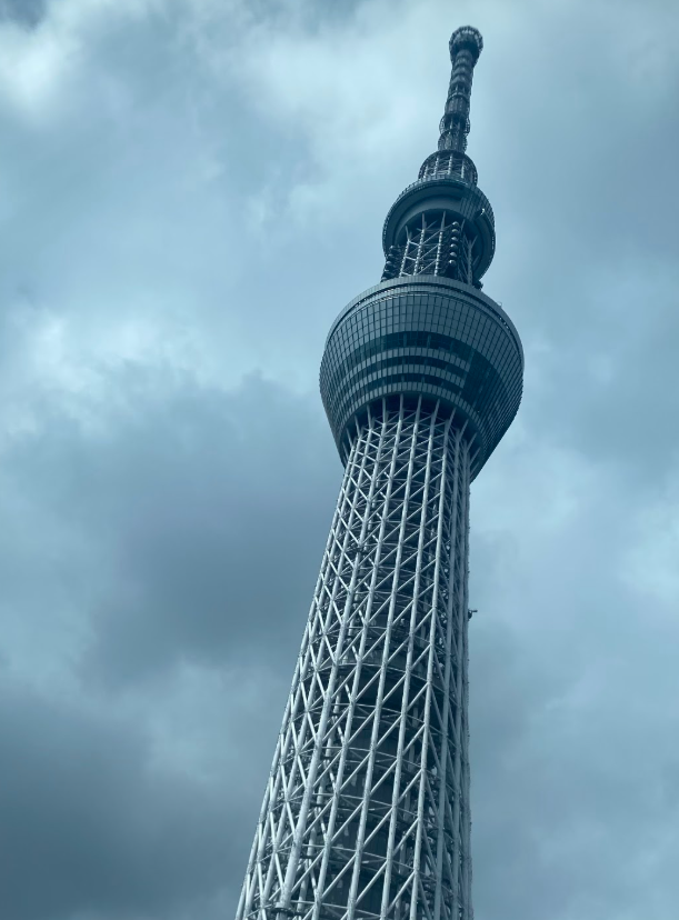 東京スカイツリータウン イーストタワー30階西側から見上げる東京スカイツリー