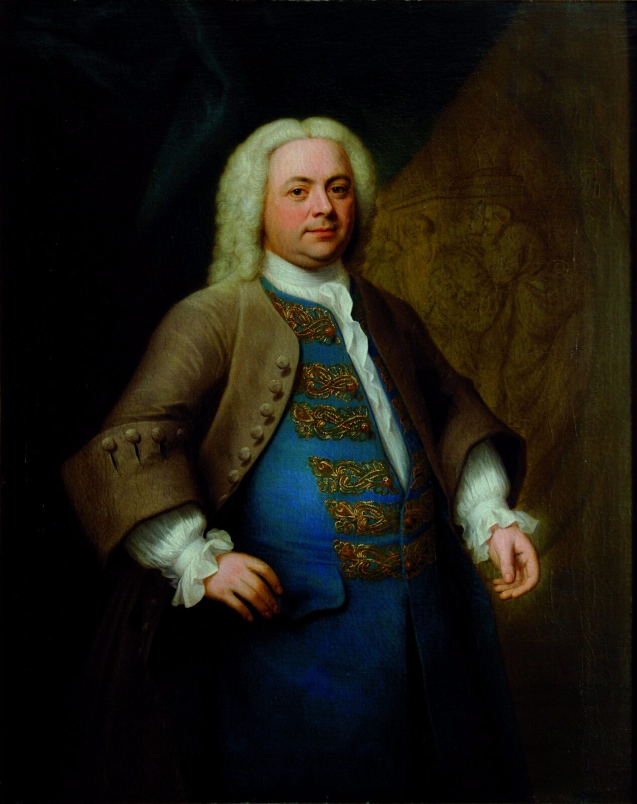 1740年ごろの作曲家ゲオルク・フリードリヒ・ヘンデルの肖像