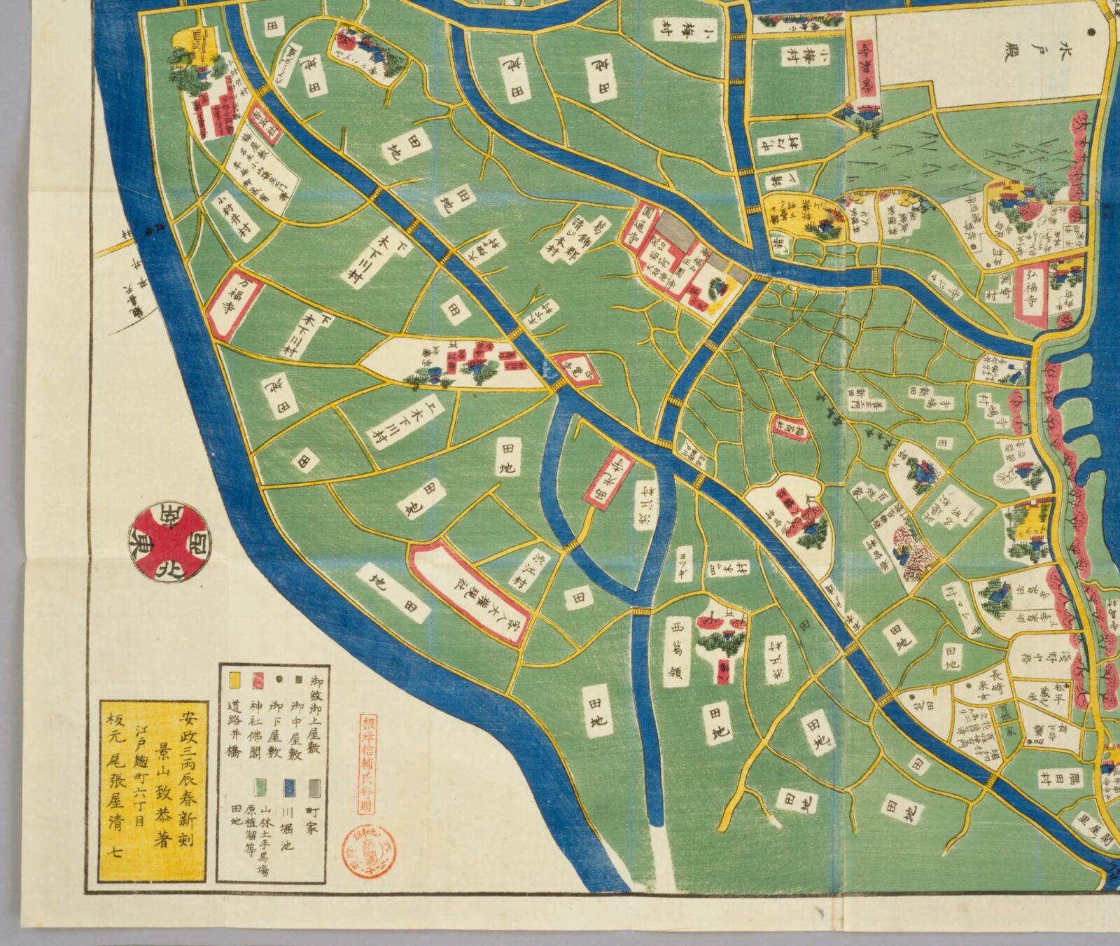 尾張屋版江戸切絵図「隅田川向島絵図」