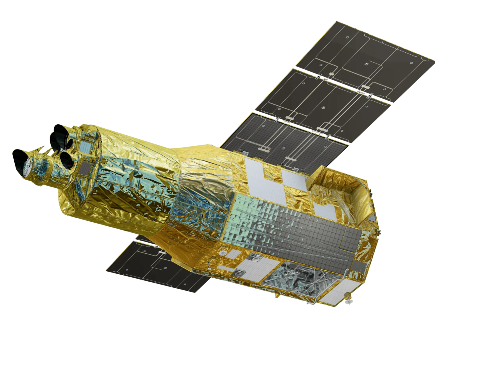 XRISM（X線分光撮像衛星）の外観