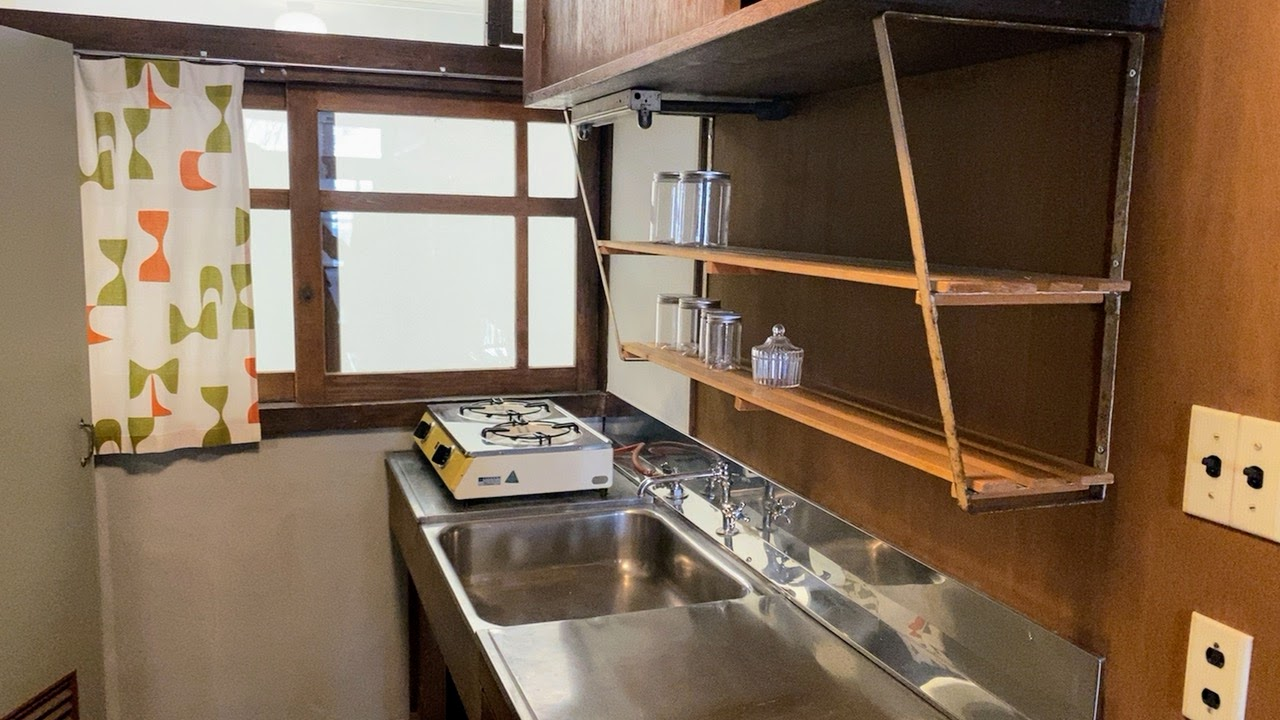 復元住戸のキッチン展示
