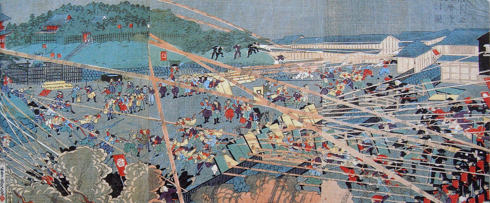 1868年の上野戦争を描いた錦絵