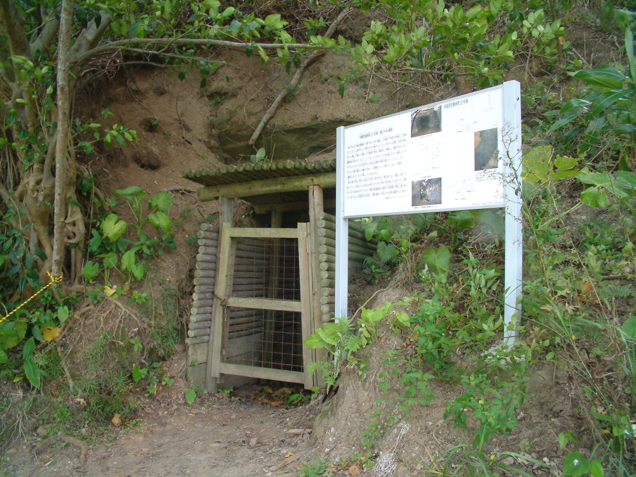 沖縄陸軍病院南風原壕群20号の入口