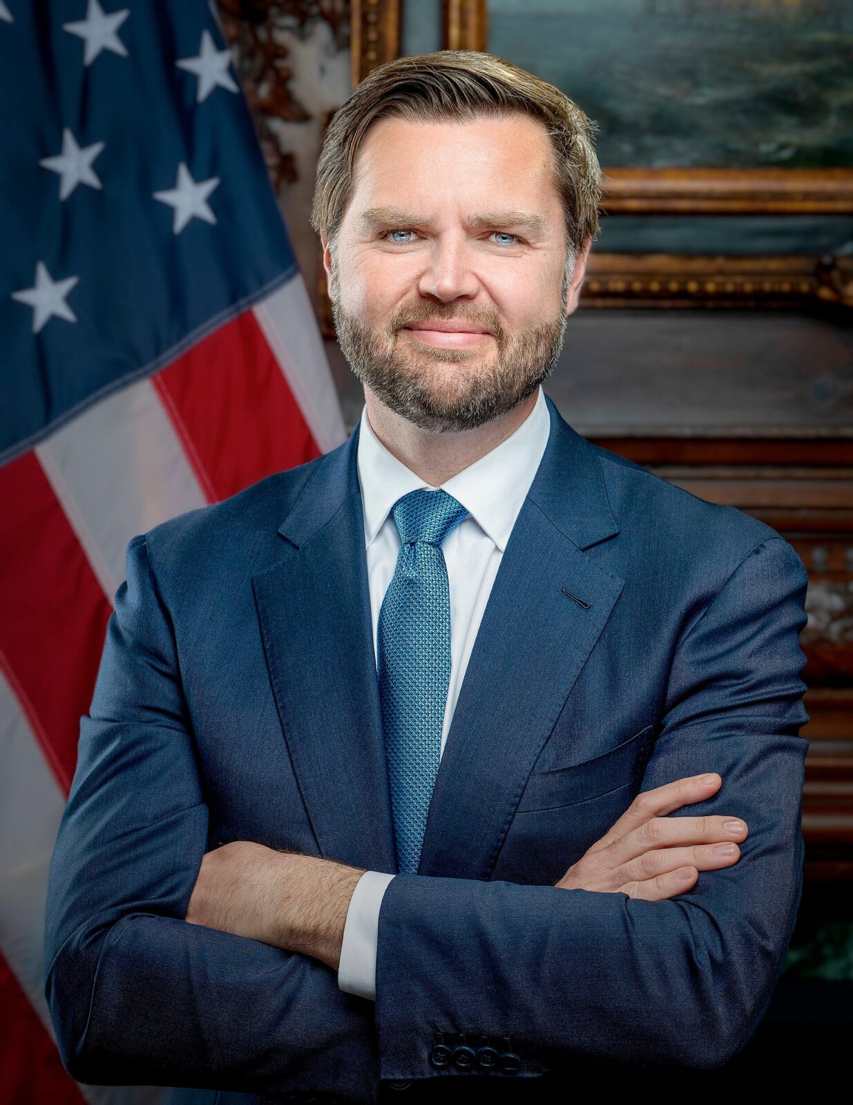 第50代アメリカ副大統領JD・ヴァンスの2025年公式肖像