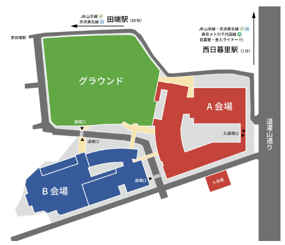 155th開成祭の会場図