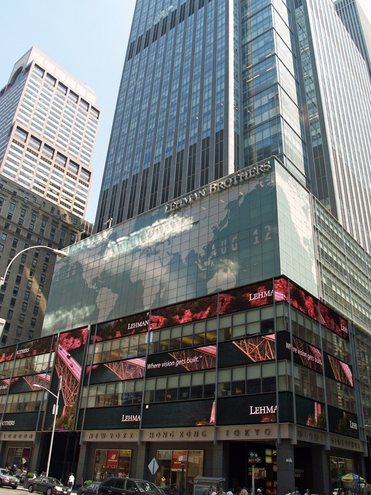 2007年のニューヨークにあったLehman Brothers本社