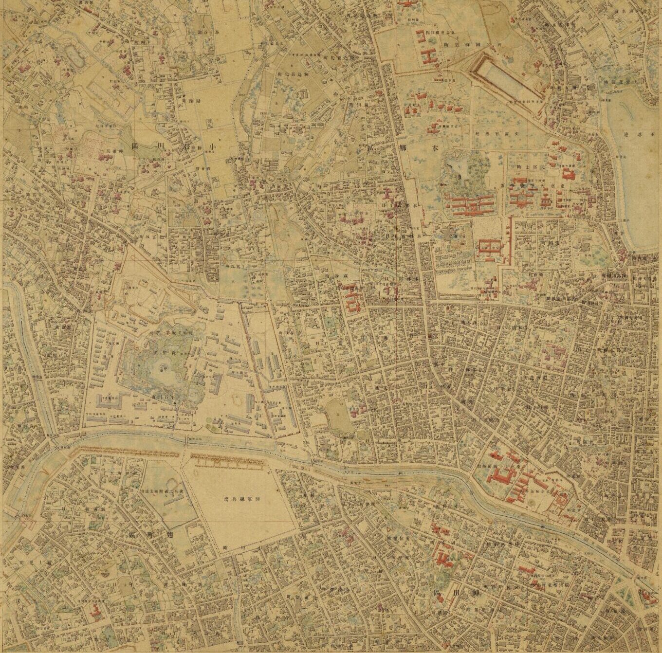 五千分一東京図測量原図1038 東京 第2号 4面包括図