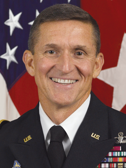 第1次トランプ政権初代国家安全保障担当大統領補佐官マイケル・フリンの公式肖像