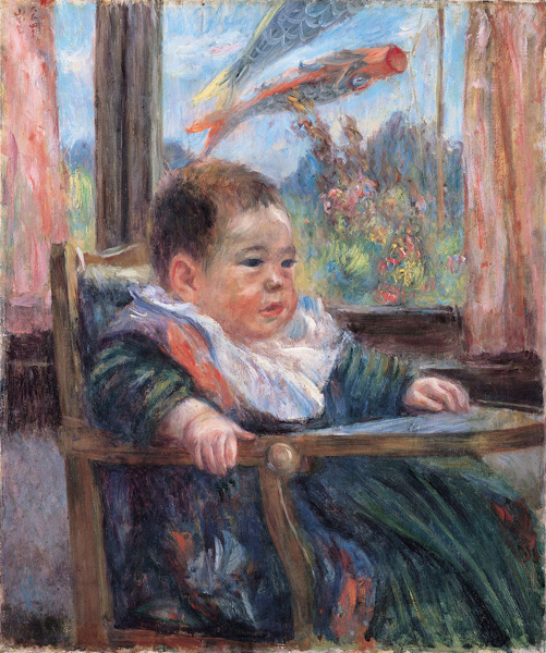 山下新太郎が1915年の第2回二科展に出品した油彩画《端午》