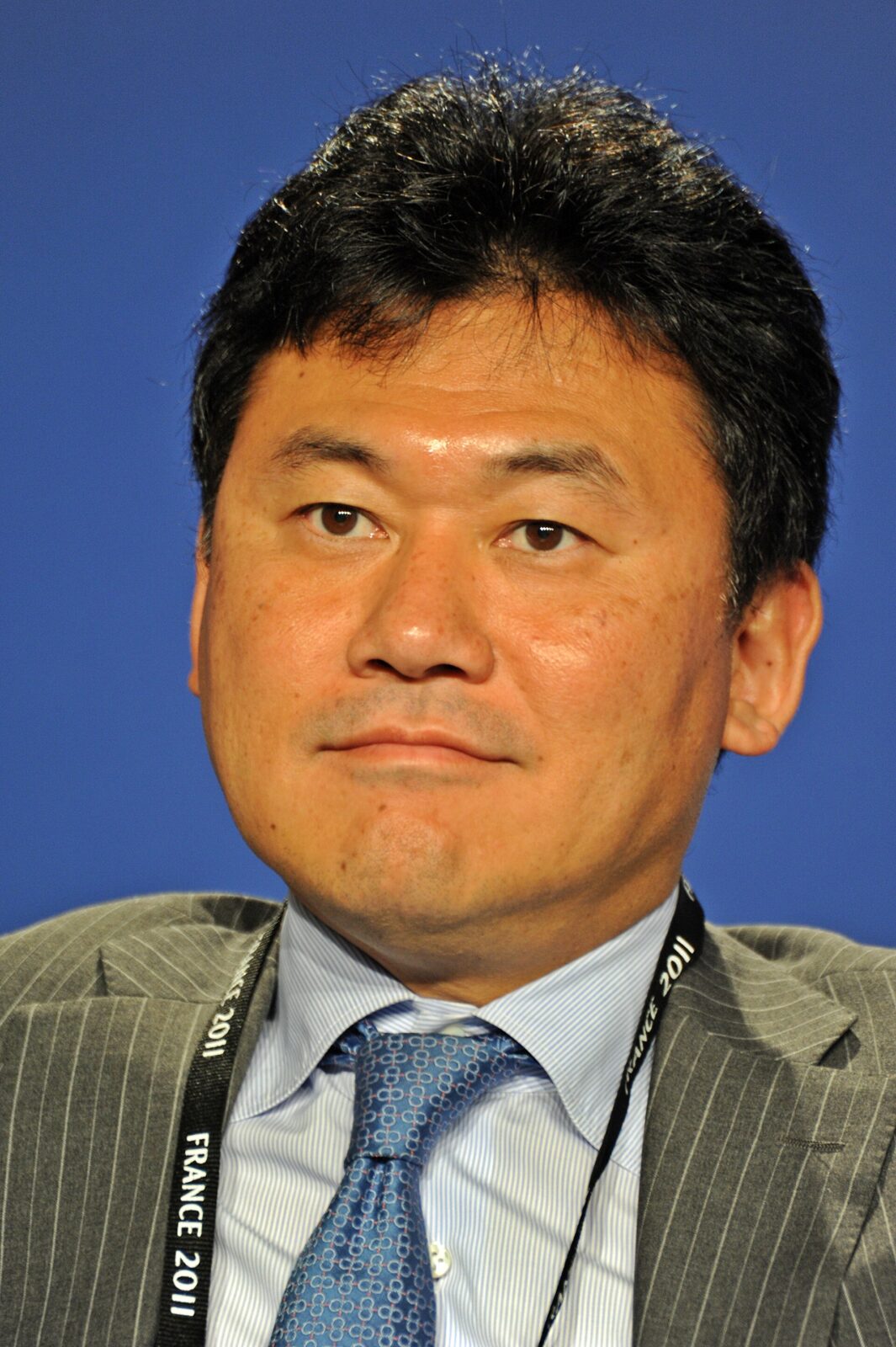 2011年のe-G8フォーラム関連会見に出席する楽天創業者の三木谷浩史氏