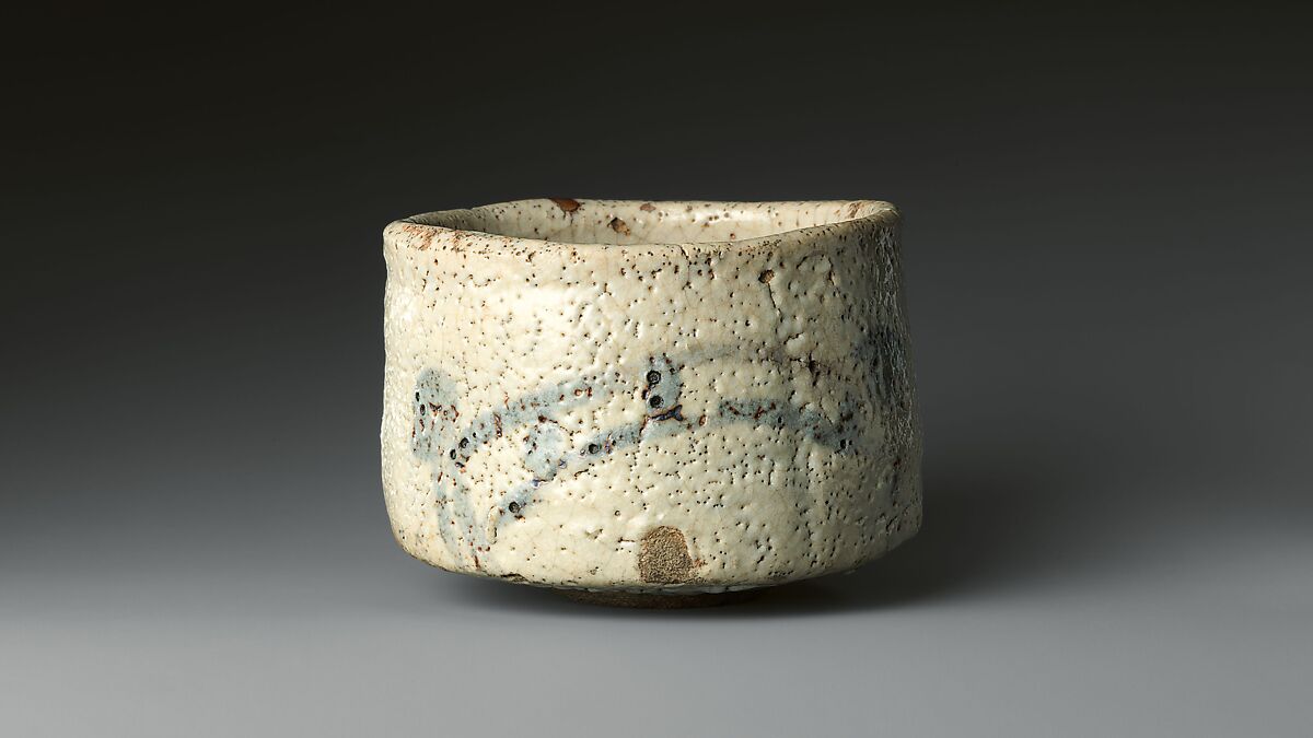 桃山時代の志野茶碗《神橋》The Met所蔵