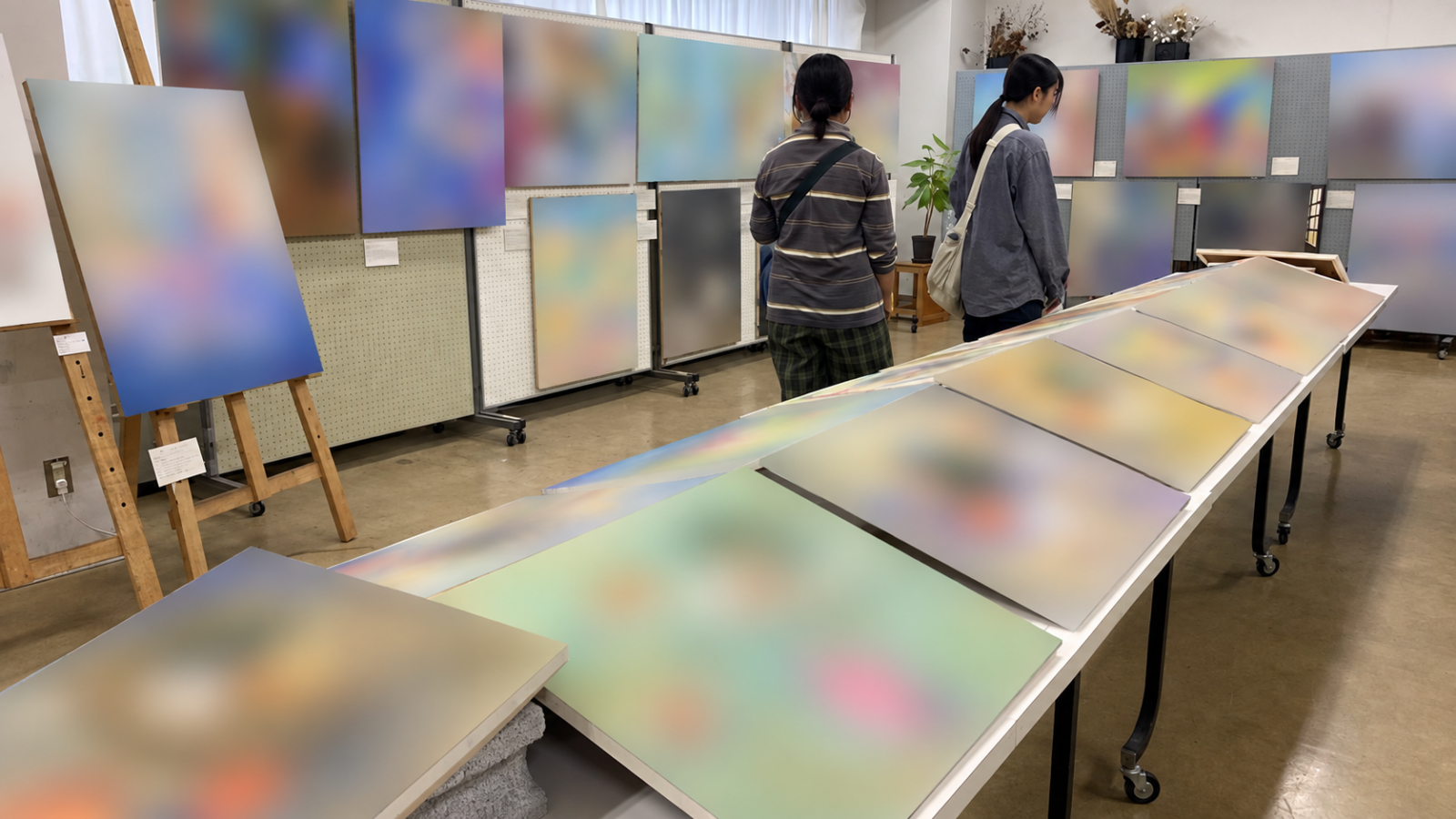 東京都立総合芸術高校 第17回文化祭の作品展示
